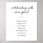 Met ons vieren in de geest met namen Trouwen Poster (Voorkant)