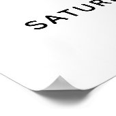 Met ons vieren! Minimale Gold Handwrite-gebeurteni Poster (Hoek)