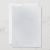 Met ons vieren! Sparkle blue glitter en floral Kaart (Achterkant)