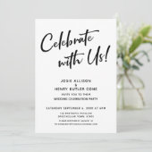 Met ons vieren! Weddenschappen ontvangen + gouden  Kaart (Staand voorkant)