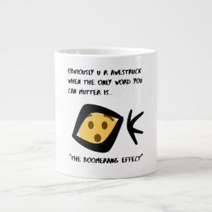'Met ontzag' Beker Fun Mug 20 oz Boemerangeffect Grote Koffiekop