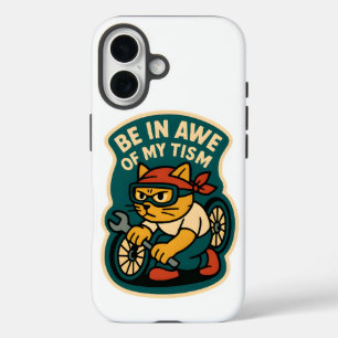 met ontzag naar mijn tisme kijken iPhone 16 hoesje