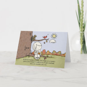 Met ontzag voor Gods zegeningen Bedankkaart