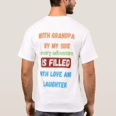 Met opa aan mijn zijde t-shirt (Achterkant)