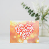 Met open mond Liefde Briefkaart (Staand voorkant)