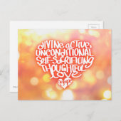 Met open mond Liefde Briefkaart (Voorkant / Achterkant)