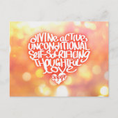 Met open mond Liefde Briefkaart (Voorkant)