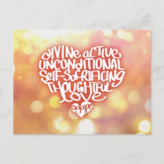 Met open mond Liefde Briefkaart (Voorkant)