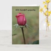 Met oprecht medeleven kaart (Gele Bloem)