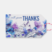 💍Met Oprechte Dank Cornflower Dreamscape Cadeaulabel (Voorkant (Horizontaal))