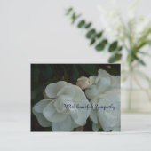 Met oprechte medeleven - condoleancekaart briefkaart (Staand voorkant)