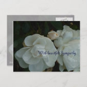 Met oprechte medeleven - condoleancekaart briefkaart (Voorkant / Achterkant)