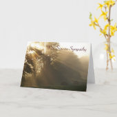 Met oprechte sympathie kaart (Gele Bloem)