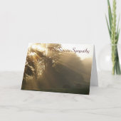 Met oprechte sympathie kaart (Voorkant)