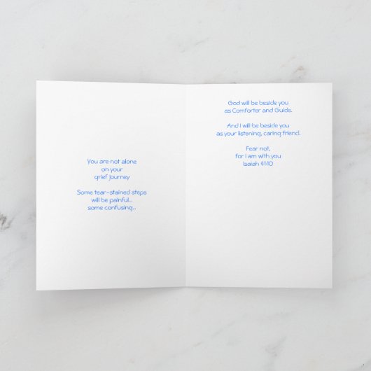 Met oprechte sympathie kaart (Binnen)