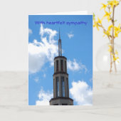 Met oprechte sympathie kaart (Gele Bloem)