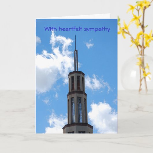 Met oprechte sympathie kaart (Gele Bloem)