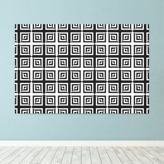 met optische diamanten omwikkeld canvas (Insitu (Houten vloer))