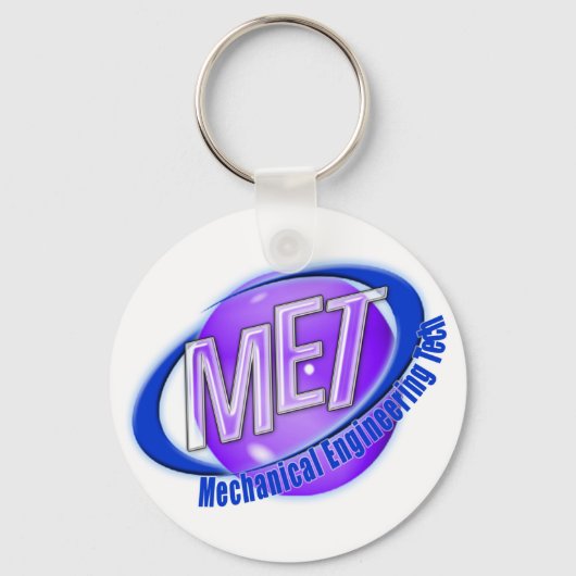 MET ORB SWOOSH LOGO MECHANCIAL ENGINEER TECH SLEUTELHANGER (Voorkant)