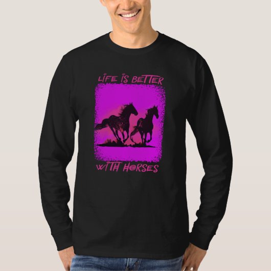 Met paarden t-shirt (Voorkant)