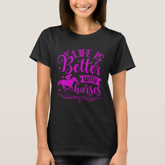 MET PAARDENRENNERS T-SHIRT (Voorkant)