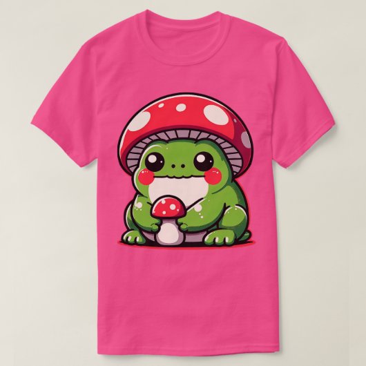 Met paddenstoel Pet kikker T-shirt (Design voorkant)