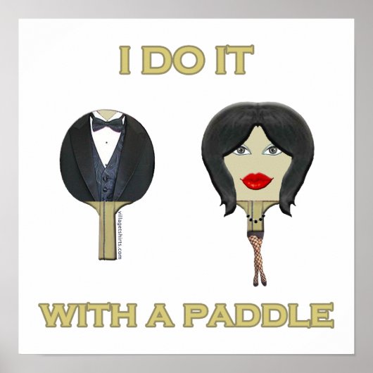 Met Paddle Ping Pong Poster (Voorkant)