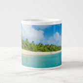Met palmbomen omzoomd strand, Tonga Grote Koffiekop (Voorkant)