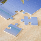 Met palmen omzoomd strand Cook Eilanden 3 Legpuzzel (Zijkant)