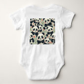 Met Panda! Een baby bodysuit (Achterkant)