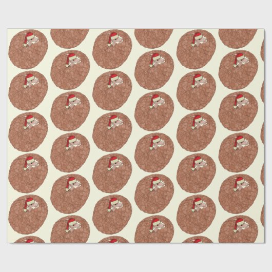 Met Pangolin bedreigde dierkerst Cadeaupapier (Vlak)