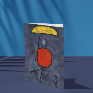Met paraplu van Paul Klee, Abstracte kunst Kaart