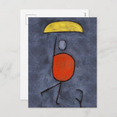 Met paraplu van Paul Klee Feestdagenkaart (Voorkant / Achterkant)