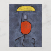 Met paraplu van Paul Klee Feestdagenkaart (Voorkant)