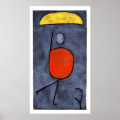Met paraplu van Paul Klee Poster (Voorkant)