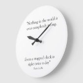  met Paulo Coelho Quote Grote Klok (Hoek)