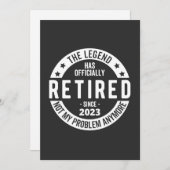 met pensioen 2023 feestdagenkaart (Voorkant / Achterkant)