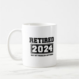 Met pensioen 2024 Niet Mijn Probleem Meer  Koffiemok