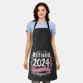 Met pensioen 2024 Niet mijn probleem meer Pensioen Schort (Gedragen)