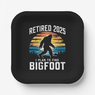 Met Pensioen 2025 Ik Ga Bigfoot Vinden Pensioen Papieren Bordje