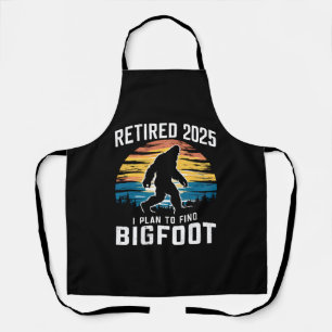 Met Pensioen 2025 Ik Ga Bigfoot Vinden Pensioen Schort