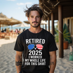 Met Pensioen 2025 Niet Mijn Probleem Meer Amerikaa T-shirt