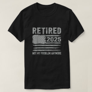 Met pensioen 2025 Pensioen voor mannen vrouwen hum T-shirt