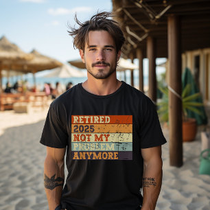 Met Pensioen 2025 Voor Gepensioneerde Mannen En Vr T-shirt