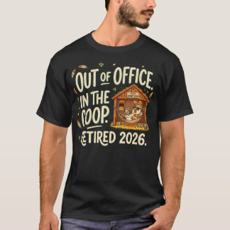 Met Pensioen 2026 Buiten Kantoor In De Coop Zijdea T-shirt