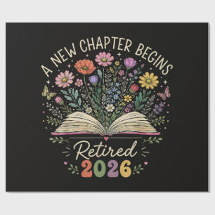 Met pensioen 2026 Een nieuw hoofdstuk begint Pensi Cadeaupapier