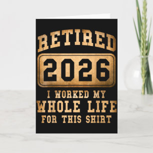 Met pensioen 2026 Ik heb mijn hele leven hiervoor Kaart