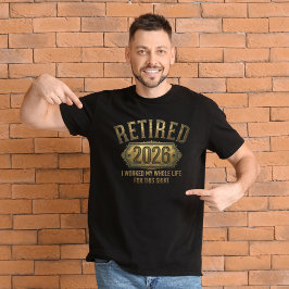 Met Pensioen 2026 T-Shirt: Grappig Pensioengeschen T-shirt
