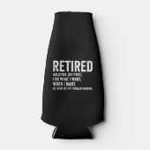 Met Pensioen Bijvoeglijk Naamwoord Definitie Niet Flesjeskoeler (Voorkant)