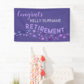 MET PENSIOEN! CUSTOM Gepensioneerde felicitatieban Spandoek (Insitu)